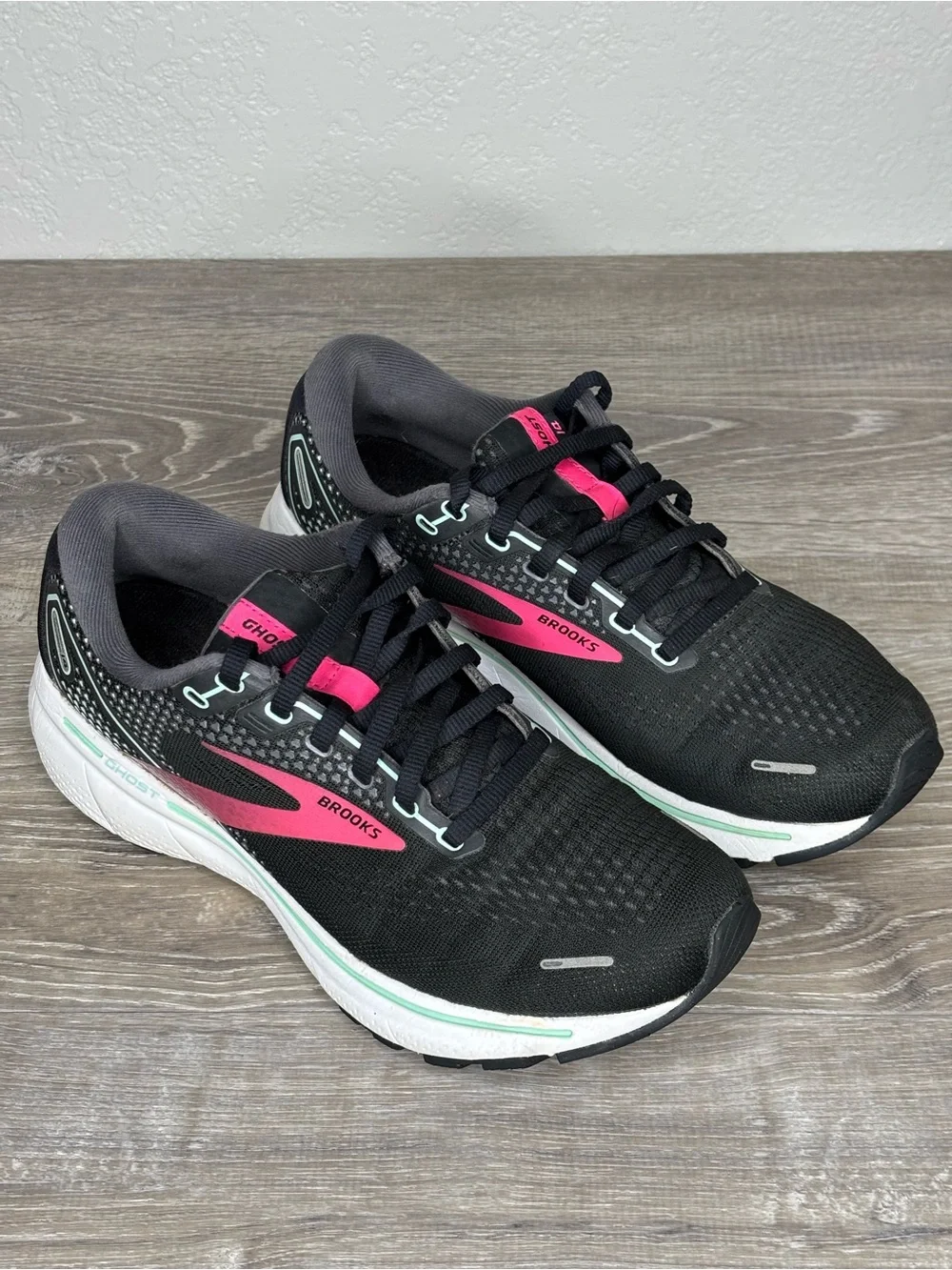 Brooks Ghost 14 Women's Size 8.5 B (Medium) Running Shoes Black Excellent